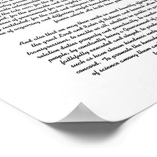 Ankündigung des Erntedanks Poster (Ecke)