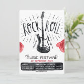 Ankündigung des Festivals "Watercolor Rock and Rol (Stehend Vorderseite)