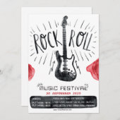 Ankündigung des Festivals "Watercolor Rock and Rol (Vorne/Hinten)