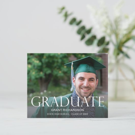 Ankündigung des Foto-Abschlusses (Stehend Vorderseite)