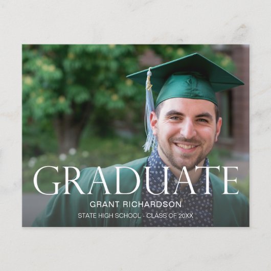 Ankündigung des Foto-Abschlusses (Vorderseite)