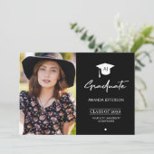 Ankündigung des Foto-Absolventen-Abschluss (Stehend Vorderseite)