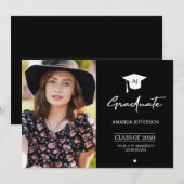 Ankündigung des Foto-Absolventen-Abschluss (Vorne/Hinten)