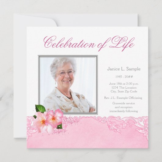 Ankündigung des Foto-Gedenkdienstes für Frauen (Vorderseite)