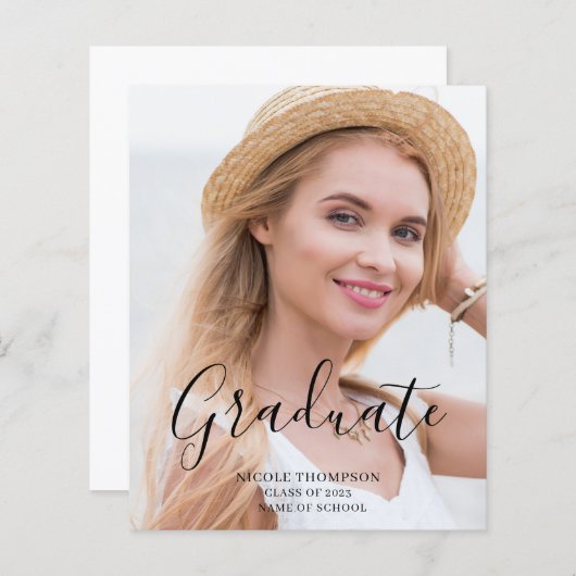 Ankündigung des Fotos Abschluss (Vorne/Hinten)