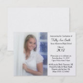 Ankündigung des Fotos Abschluss/Einladung (Vorne/Hinten)