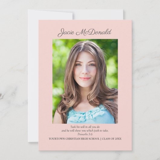 Ankündigung des Fotos "Christlicher Abschluss" in (Vorderseite)