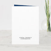 Ankündigung des Fotos der Blaue Abschluss (Rückseite)