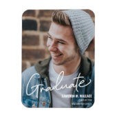 Ankündigung des Fotos der modernen Male Graduate Magnet (Vertikal)
