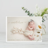 Ankündigung des Fotos der Neugeborenen (Stehend Vorderseite)