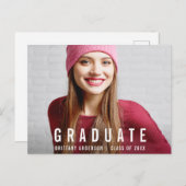 Ankündigung des Fotos des Abschlusses P (Leere Rüc (Vorne/Hinten)