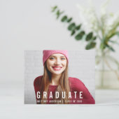 Ankündigung des Fotos des Abschlusses P (Leere Rüc (Stehend Vorderseite)