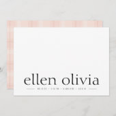 Ankündigung des Fotos für das einfache Baby-Baby (Vorne/Hinten)