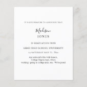 Ankündigung des Fotos für den Abschluss eines Gold Flyer (Hinten)