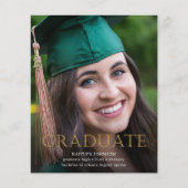 Ankündigung des Fotos für den Abschluss eines Gold Flyer (Vorne)