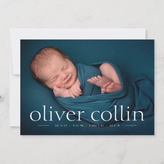 Ankündigung des Fotos für den einfachen Typ Baby B (Vorderseite)