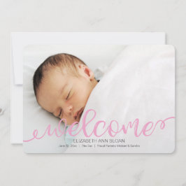 Ankündigung des Fotos für die Geburt von Kleinkind