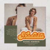 Ankündigung des Fotos für einen Abschluss (Vorne/Hinten)