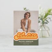 Ankündigung des Fotos für einen Abschluss (Stehend Vorderseite)