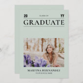 Ankündigung des Fotos für einfachen Abschluss (Vorne/Hinten)