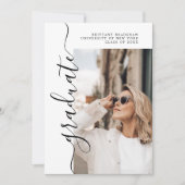 Ankündigung des Fotos für einfachen Graduate Name (Vorderseite)