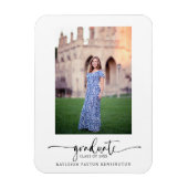 Ankündigung des Fotos für elegante Script-Abschlus Magnet (Vertikal)