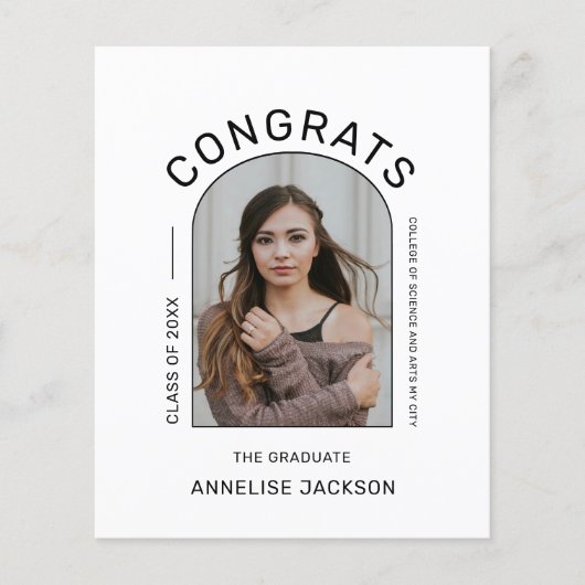 Ankündigung des Fotos für Glückwunsch des Haushalt (Vorderseite)