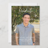 Ankündigung des Fotos für moderne Script-Abschluss (Vorderseite)