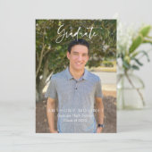 Ankündigung des Fotos für moderne Script-Abschluss (Stehend Vorderseite)