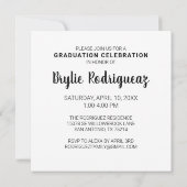 Ankündigung des Fotos für moderne Script-Abschluss (Rückseite)