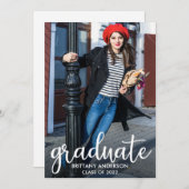 Ankündigung des Fotos für moderne Script-Abschluss (Vorne/Hinten)