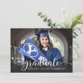 Ankündigung des Fotos für moderne Script-Abschluss (Stehend Vorderseite)