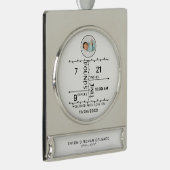 Ankündigung des Fotos für Neugeborene Banner-Ornament Silber (Rechts)