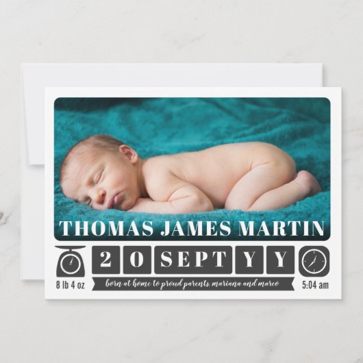 Ankündigung des Fotos "Modern Scale and Clock" (Vorderseite)