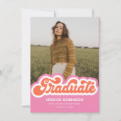 Ankündigung des Fotos "Rosa Orange Retro Graduate" (Vorderseite)