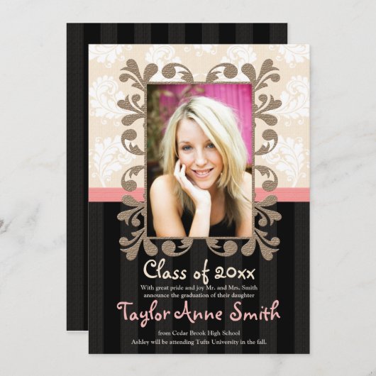 Ankündigung des Fotos "Rosa und Schwarzer Abschlus (Vorne/Hinten)