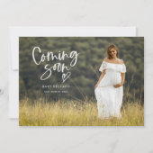 Ankündigung des Fotos Schwangerschaft | Bald (Vorderseite)