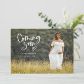 Ankündigung des Fotos Schwangerschaft | Bald (Stehend Vorderseite)