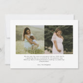 Ankündigung des Fotos Schwangerschaft | Bald (Rückseite)