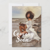 Ankündigung des Fotos Schwangerschaft | Minimal ba (Vorderseite)