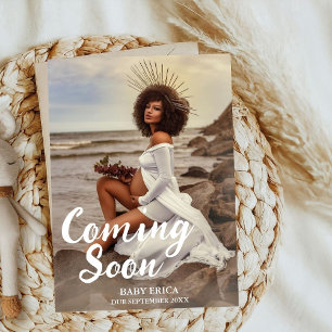 Ankündigung des Fotos Schwangerschaft   Minimal ba