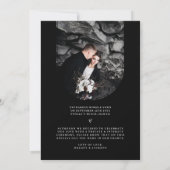 Ankündigung des Fotos "Schwarz und Weiß" (Rückseite)