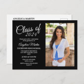 Ankündigung des Fotos Schwarz-weißer Abschluss (Vorne/Hinten)