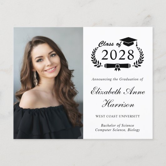 Ankündigung des Fotos Uni-Abschluss (Vorderseite)