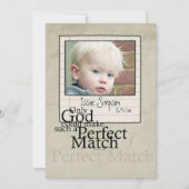 Ankündigung des Fotos von Adoptionen (Vorderseite)