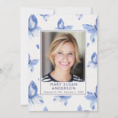 Ankündigung des Fotos zur Beerdigung von Butterfys (Rückseite)