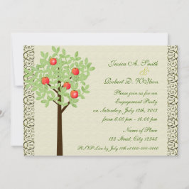 Ankündigung des Fotos zur Verlobung von Obstbäumen