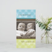 ANKÜNDIGUNG DES GEBURTS VON TWINS FOTO: Harmonie 3 (Stehend Vorderseite)