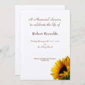 Ankündigung des Gedenkdienstes (Vorne/Hinten)