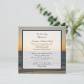 Ankündigung des Gedenkdienstes (Stehend Vorderseite)